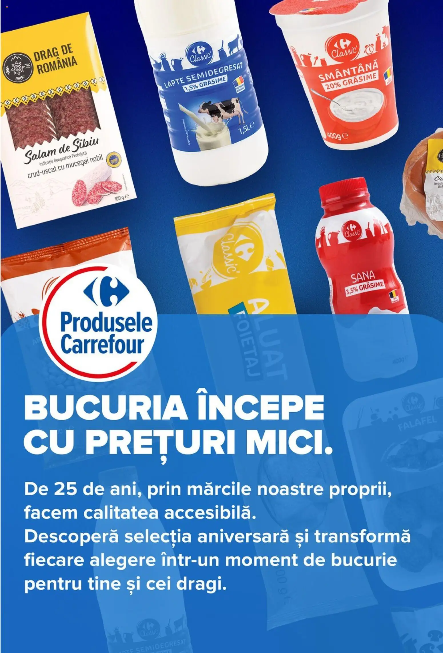 Noul catalog Carrefour – valabil de la 06.05.2026 | Pagină: 28 | Produse: Foietaj, Aluat, Lapte, Smântână
