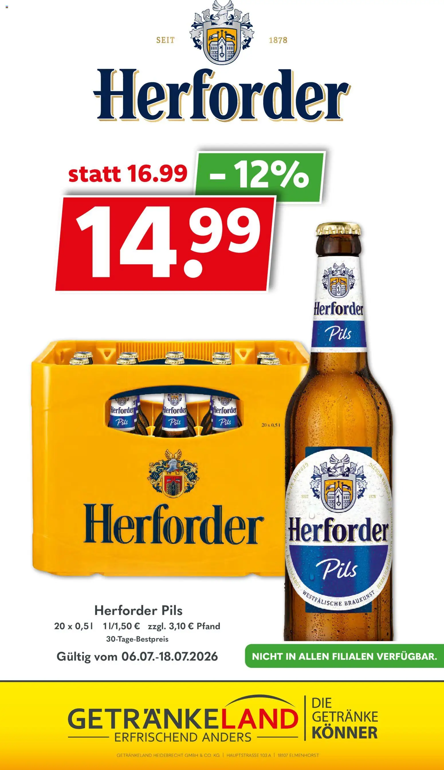 Getränkeland Prospekt – gültig ab 06.07.2026 | Seite: 11 | Produkte: Pils