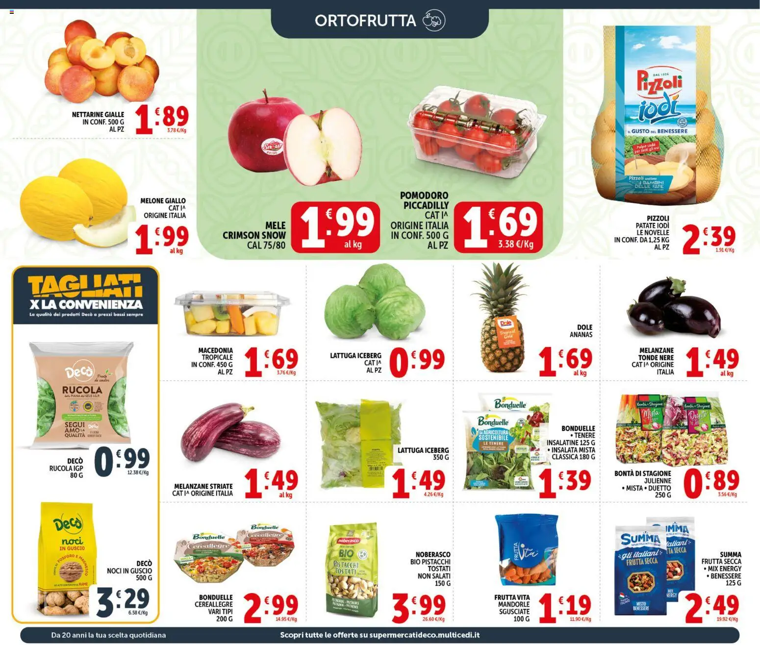 Volantino Decò del 20.05.2026 | Pagina: 6 | Prodotti: Mele, Rucola, Melone, Melanzane