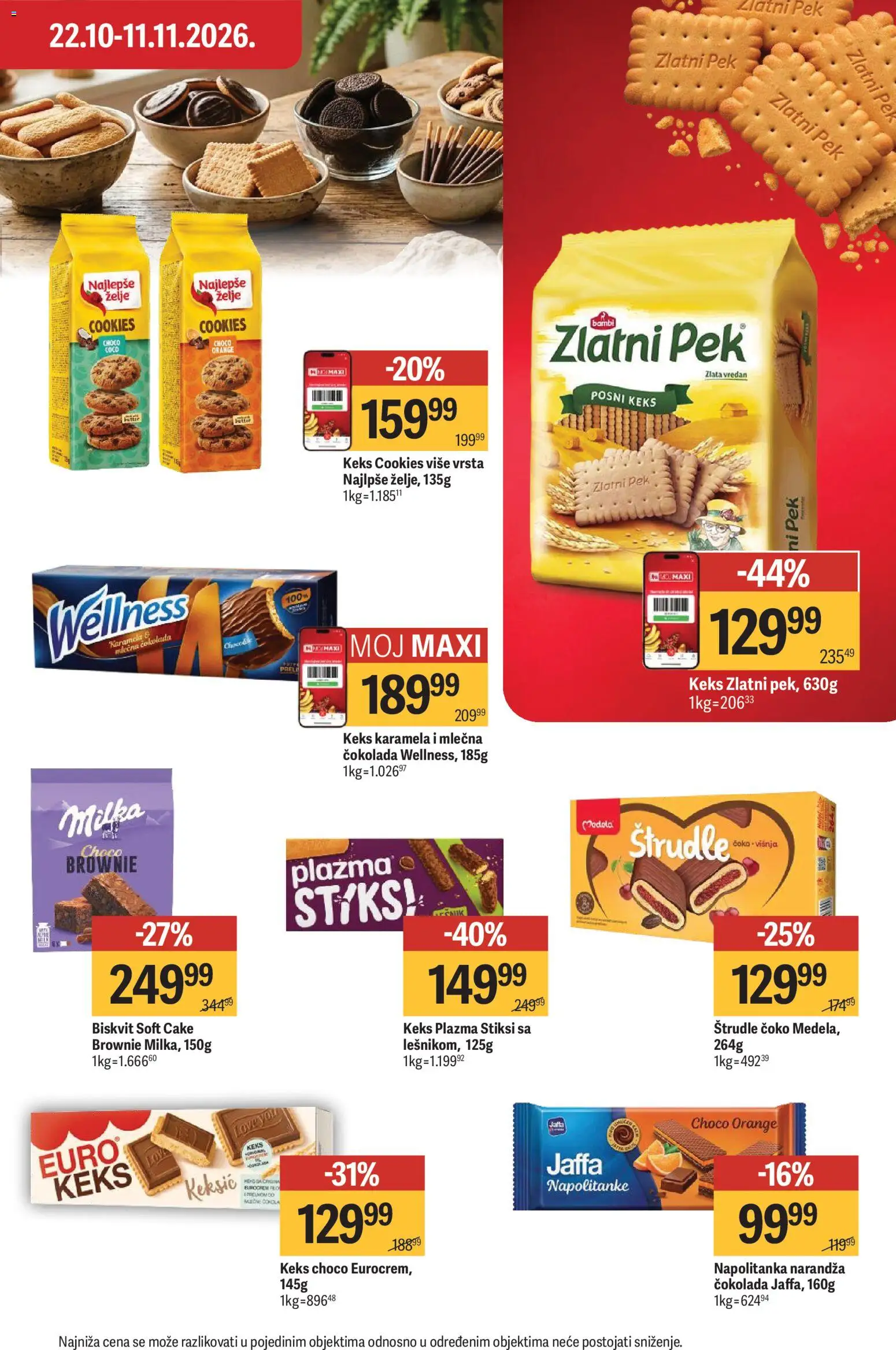 Maxi katalog - važi od 29.10.2026 | Strana: 32 | Proizvode: Milka, Plazma, Brownie, Čokolada