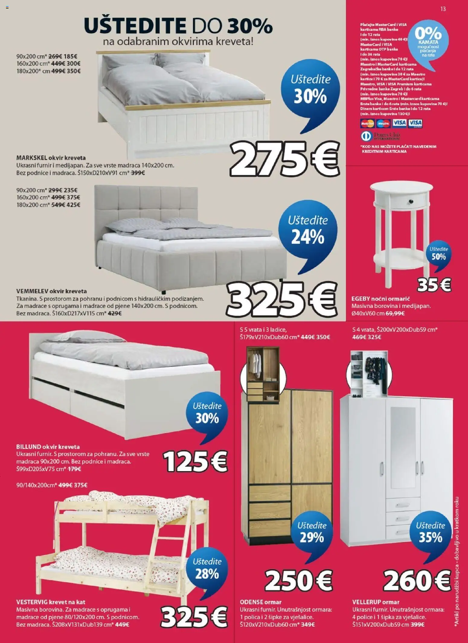 JYSK katalog | vrijedi od 03.06.2026 | Stranica: 13 | Proizvodi: Krevet, Ormar, Polica, Okvir kreveta