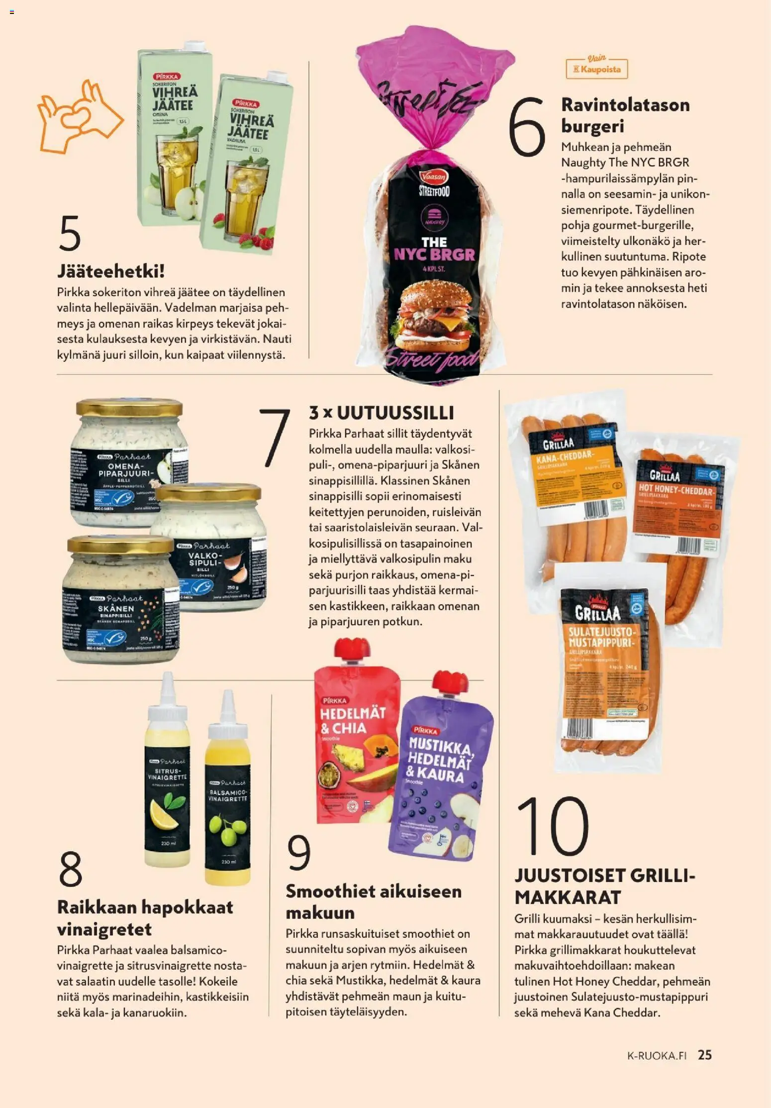 K-Citymarket tarjoukset - K-Ruoka – voimassa 10.06.2026 alkaen | Sivu: 25 | Tuotteet: Silli, Balsamico, Kala, Piparjuuri