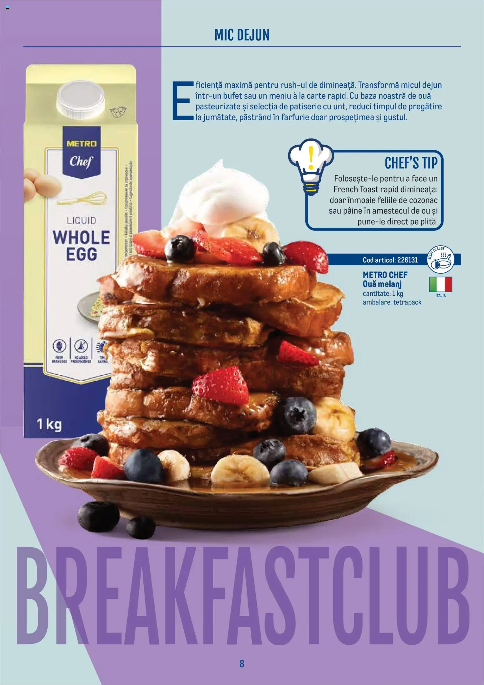 Noul catalog Metro – valabil de la 21.04.2026 | Pagină: 8 | Produse: Bufet, Farfurie, Ouă, Pâine