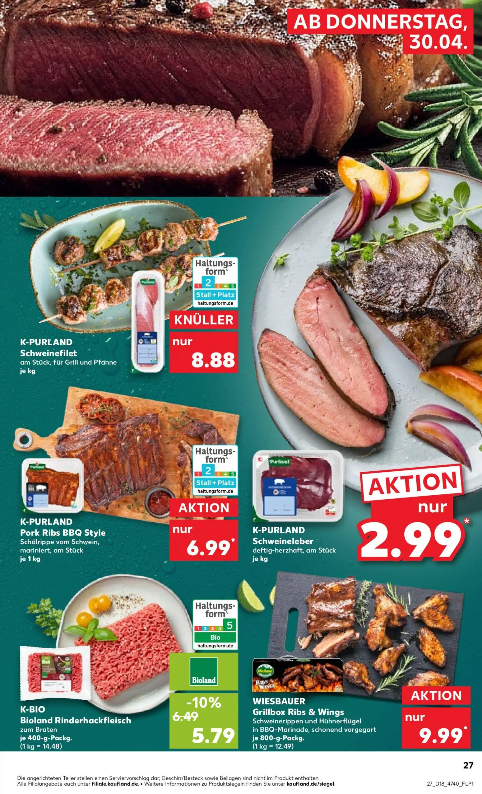 Kaufland Prospekt Hannover	 – gültig ab 30.04.2026 | Seite: 27 | Produkte: Grill, Schweinefilet