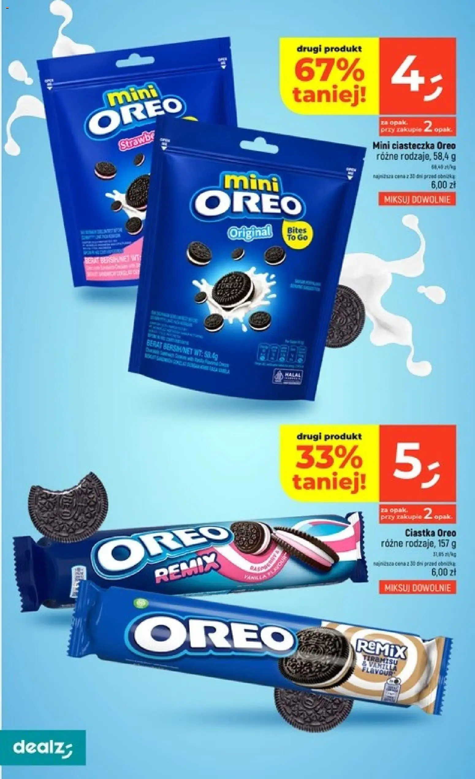 Dealz gazetka od 20.08.2026 | Strona: 8 | Produkty: Oreo, Tiramisu, Ciastka, Ciasteczka