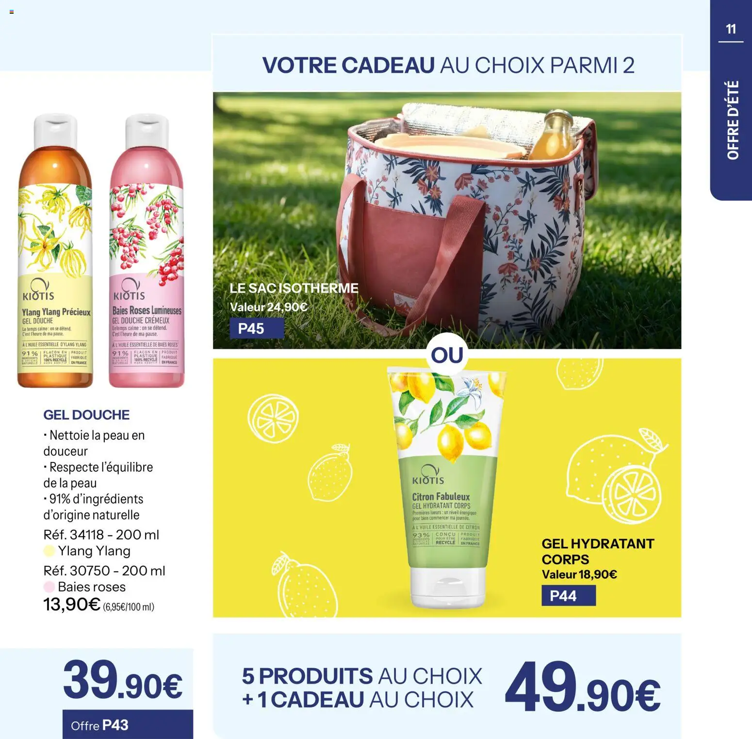 {H1} | Page: 11 | Produits: Sac isotherme, Sac, Gel douche, Douche