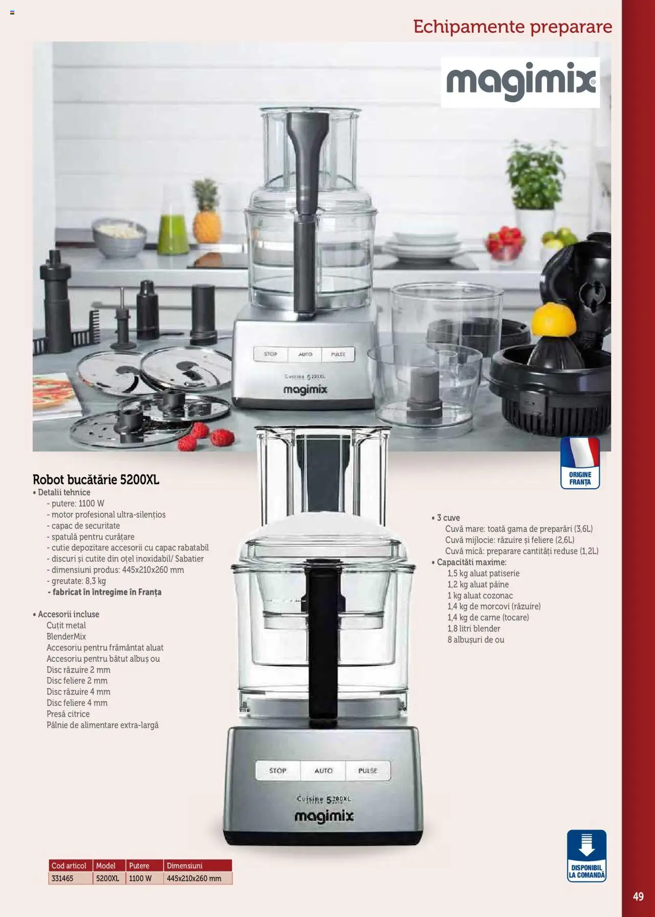 Noul catalog Metro – valabil de la 17.09.2025 | Pagină: 49 | Produse: Robot, Presă, Aluat, Pâine