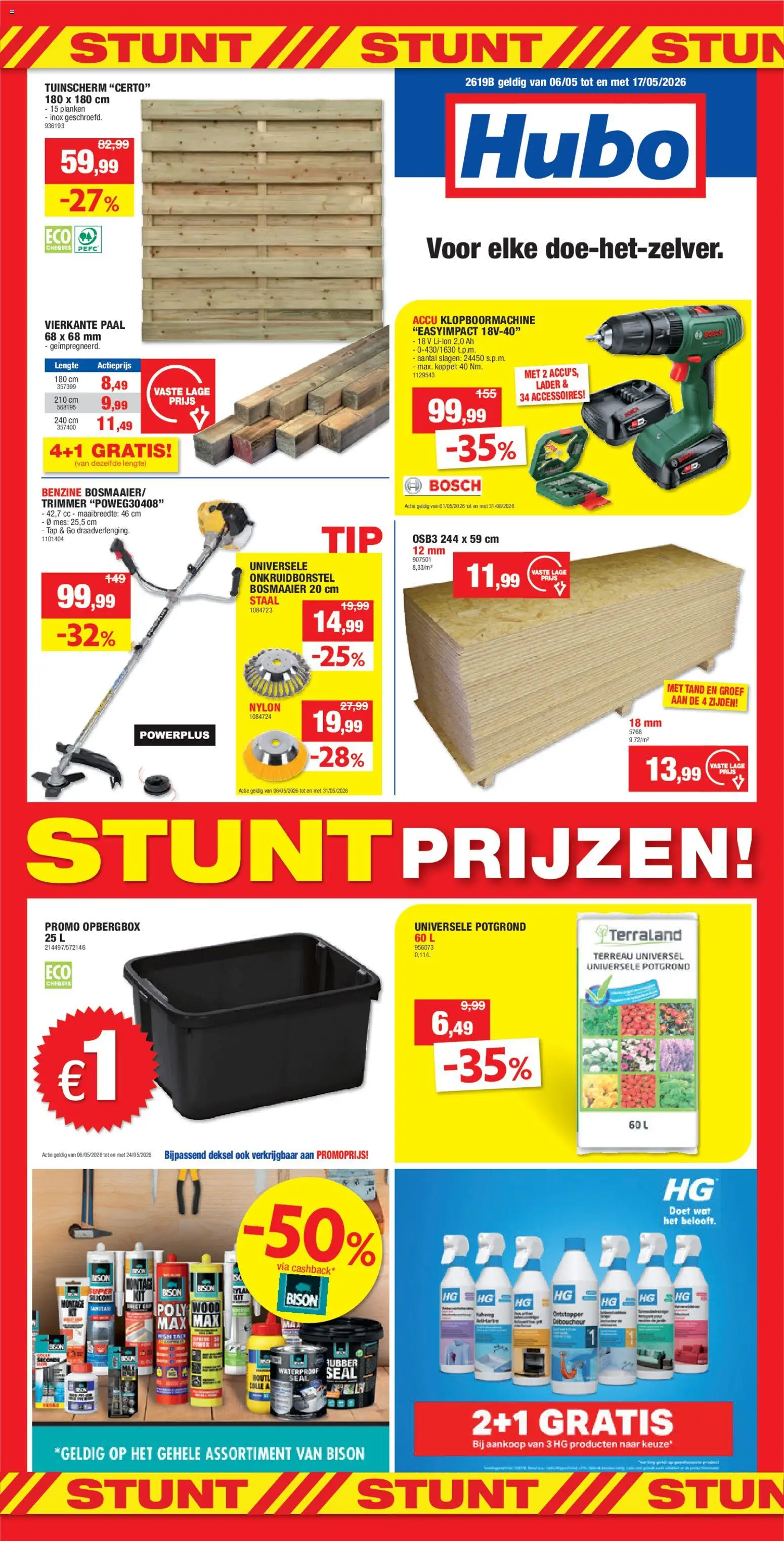 {H1} | Pagina: 1 | Producten: Planken, Jeu de go, Trimmer, Mes
