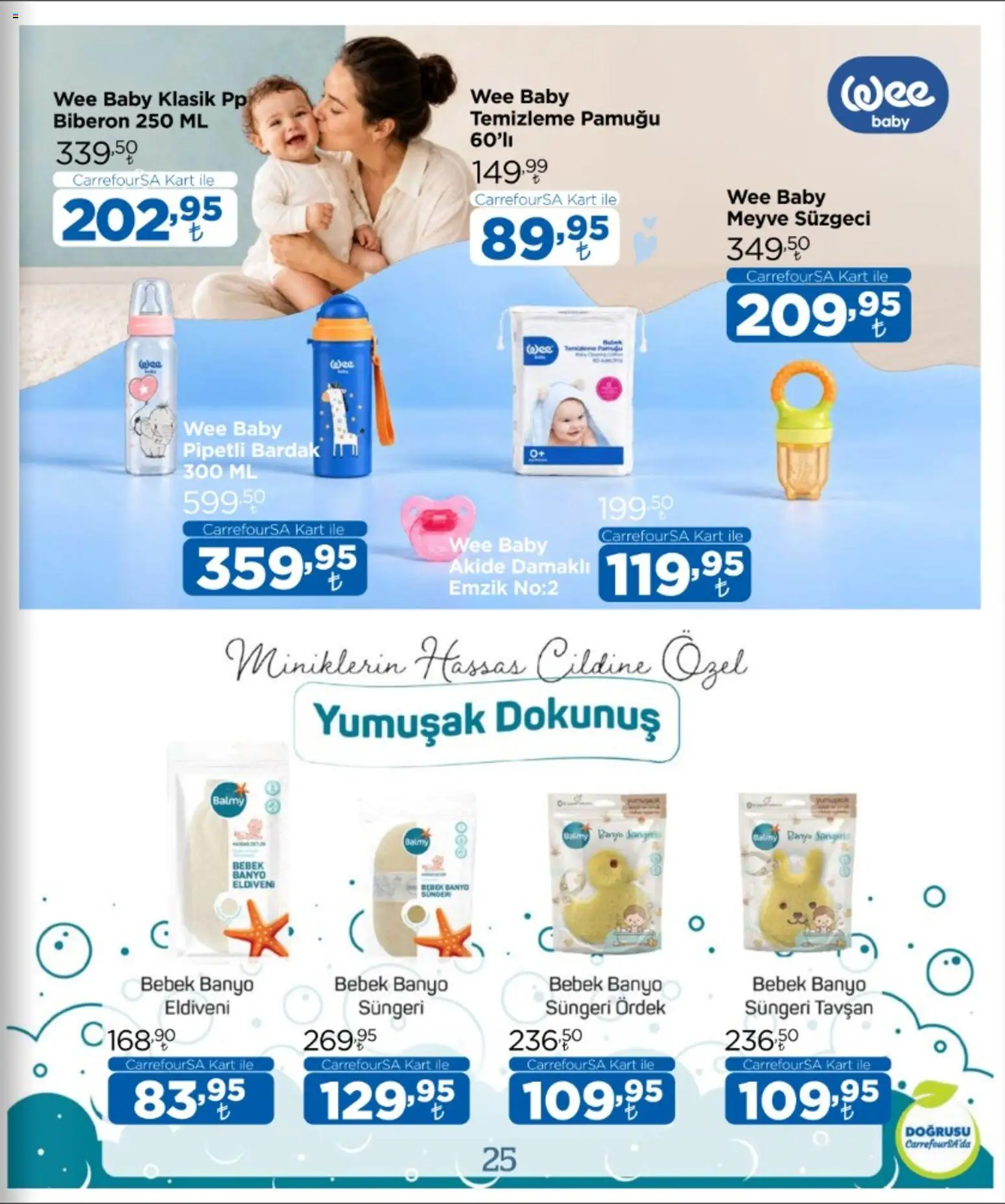 CarrefourSA - Katalog Bebek - 12 Ekim 2026 tarihinden itibaren geçerlidir | Sayfa: 25 | Ürünler: Banyo, Tavşan, Meyve, Bardak