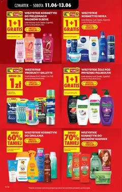 Pogląd oferty "WSZYSTKIE KOSMETYKI NIVEA, Limit dzienny 4 szt. (maks. 2 gratis) na kartę Moja Biedronka." - ważna od 11.06.2026 | Strona: 16