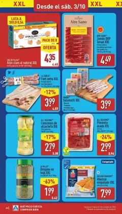 Vista previa SAL DE PLATA® Atún claro al natural XXL, Atún claro al natural. Pack de 8. 8 x 52 g peso esc. válido desde el 28/09/2026 | Página: 28