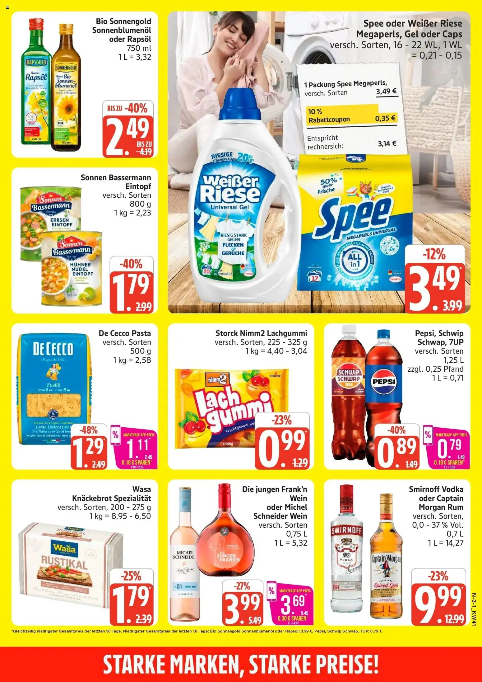 Marktkauf Prospekt Buxtehude (ab 05.10.2026) » Angebote online | Seite: 3 | Produkte: Rapsöl, Sonnenblumenol, Captain morgan, Pepsi