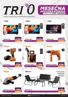 Tri O katalog - pregled Tri O kataloga - važi od 15.05.2026