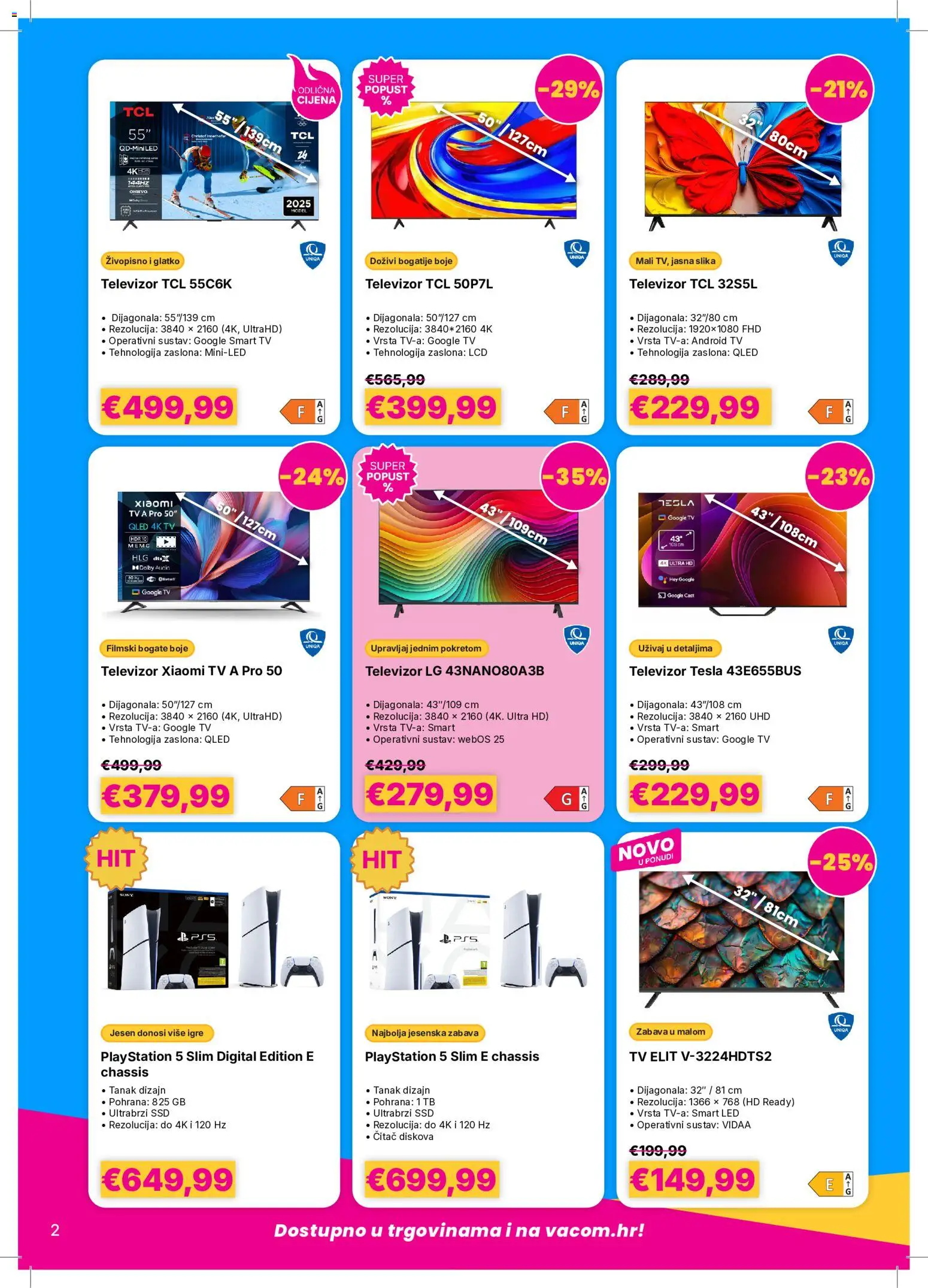 Vacom katalog | vrijedi od 05.10.2026 | Stranica: 2 | Proizvodi: Smart TV, Led, Xiaomi, Playstation
