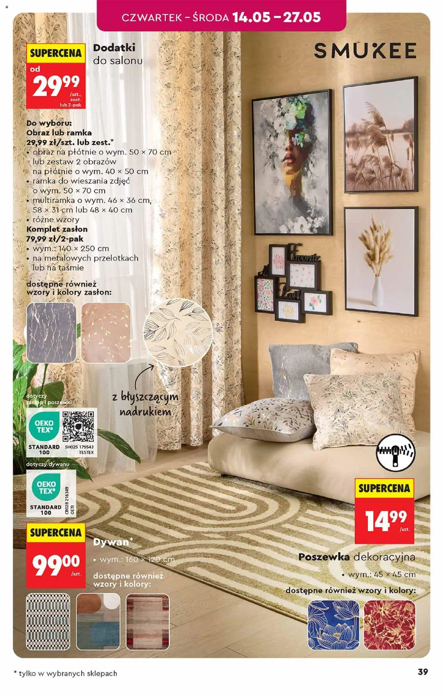 Biedronka gazetka - Hity i inspiracje od 09.05.2026 | Strona: 39 | Produkty: Ramka