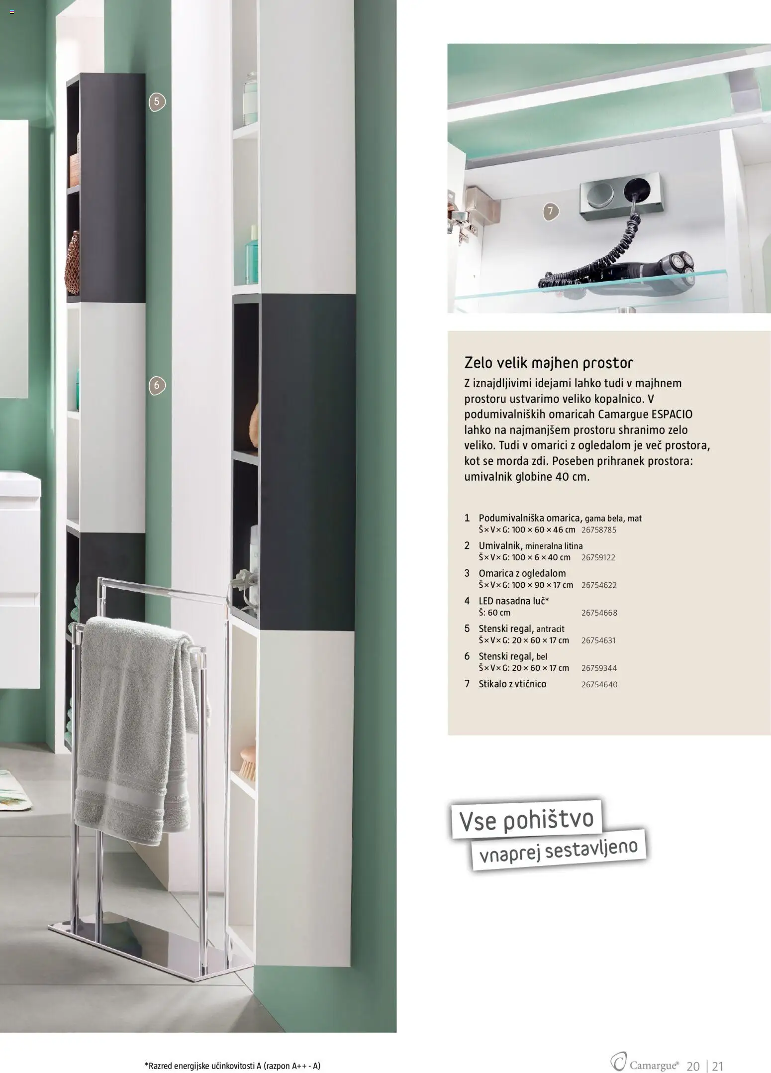 Novi Bauhaus katalog ponudbe – veljaven od 28.09.2026 | Stran: 21 | Izdelki: Pohištvo, Umivalnik, Omarica