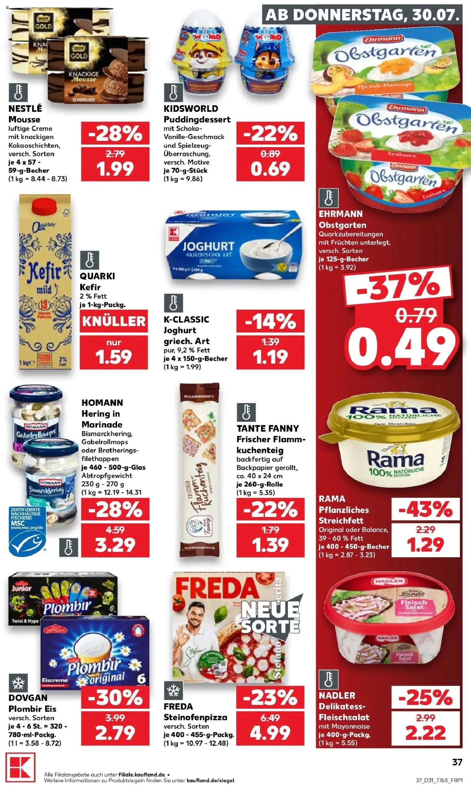 Kaufland Prospekt Nagold – gültig ab 27.07.2026 | Seite: 46 | Produkte: Rama, Creme, Mayonnaise, Fleisch