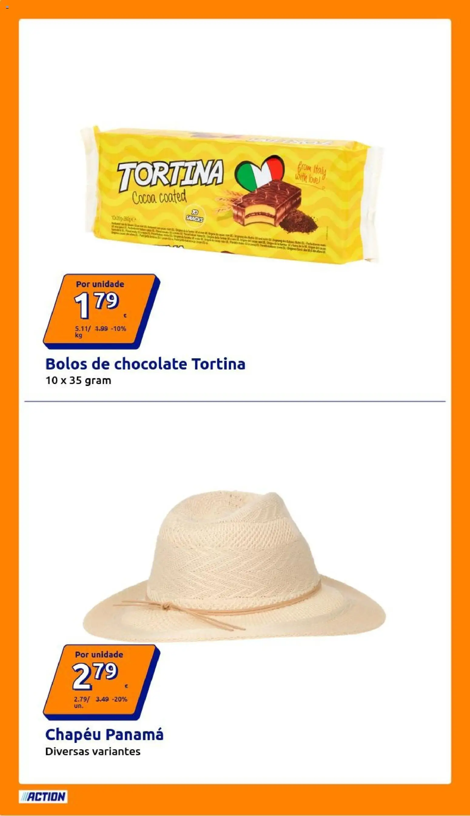 Action folheto │ válido de 24/06/2026 | Página: 18 | Produtos: Chapéu, Chocolate