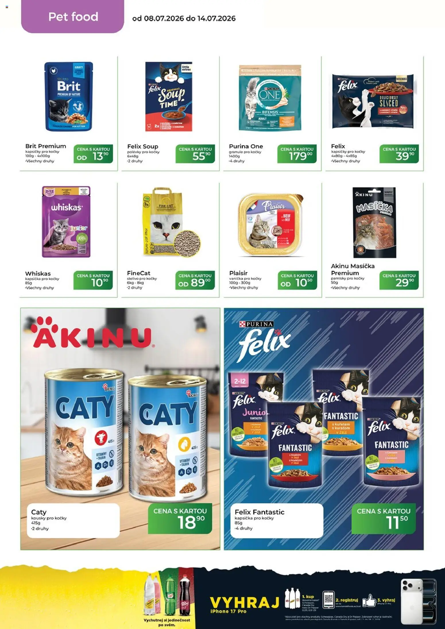Tamda Foods leták od 08.07.2026 | Strana: 48 | Produkty: Purina, Stelivo pro kočky, Whiskas, Granule