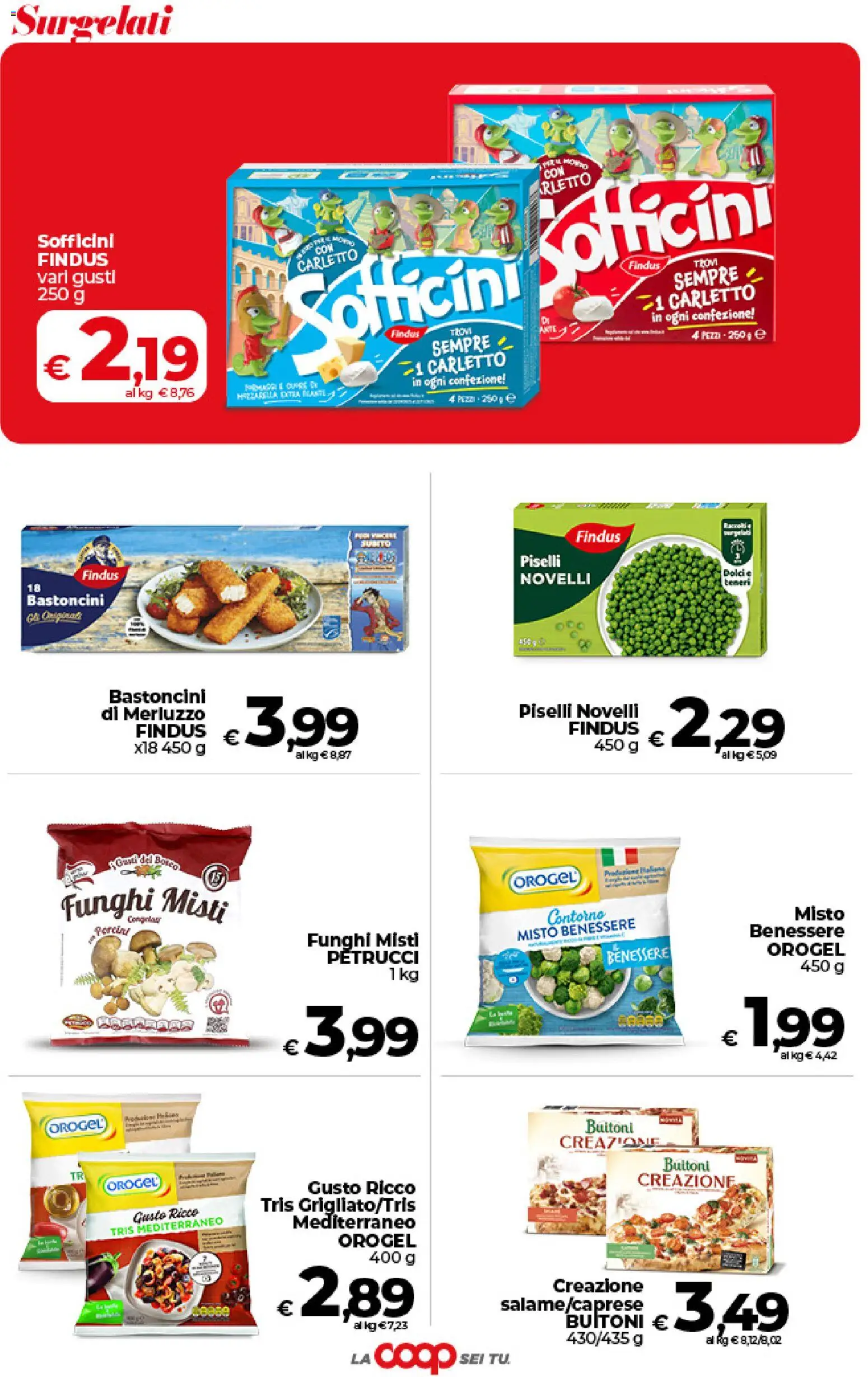 Volantino COOP del 09.06.2026 | Pagina: 21 | Prodotti: Merluzzo, Funghi, Piselli