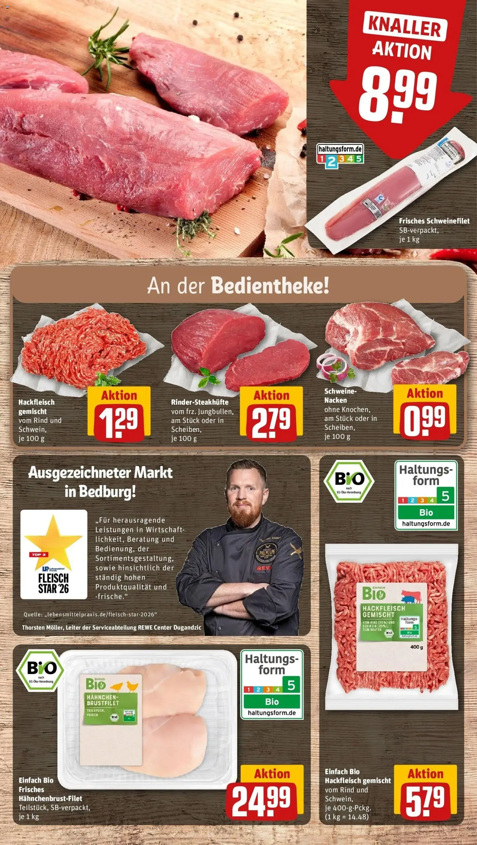 REWE Prospekt ab 28.09.2026 zum Blättern » Angebote | Seite: 14 | Produkte: Top, Schweinefilet, Fleisch, Hackfleisch
