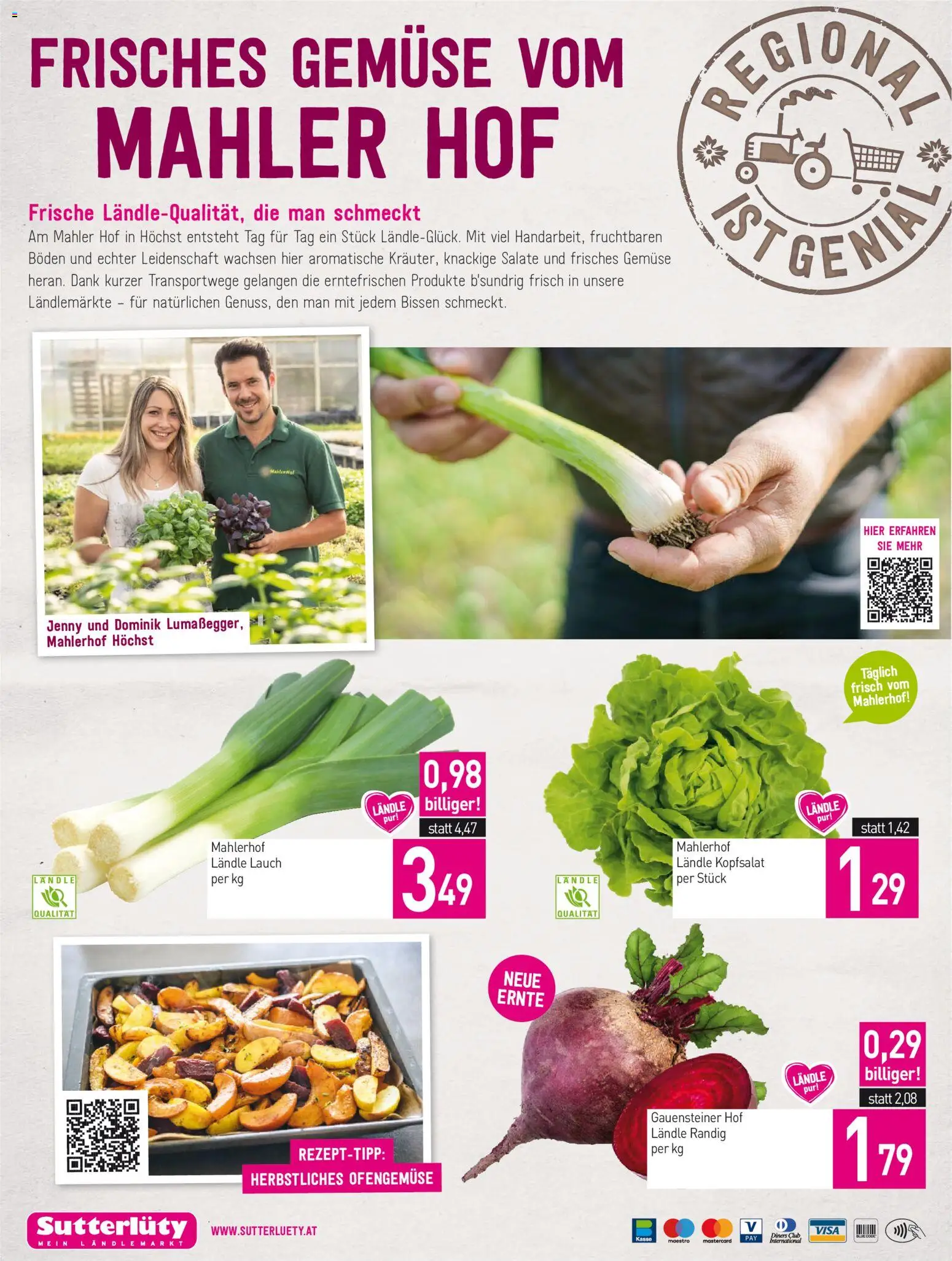 Sutterlüty Flugblatt gültig ab 10.09.2026 | Seite: 20 | Produkte: Gemüse