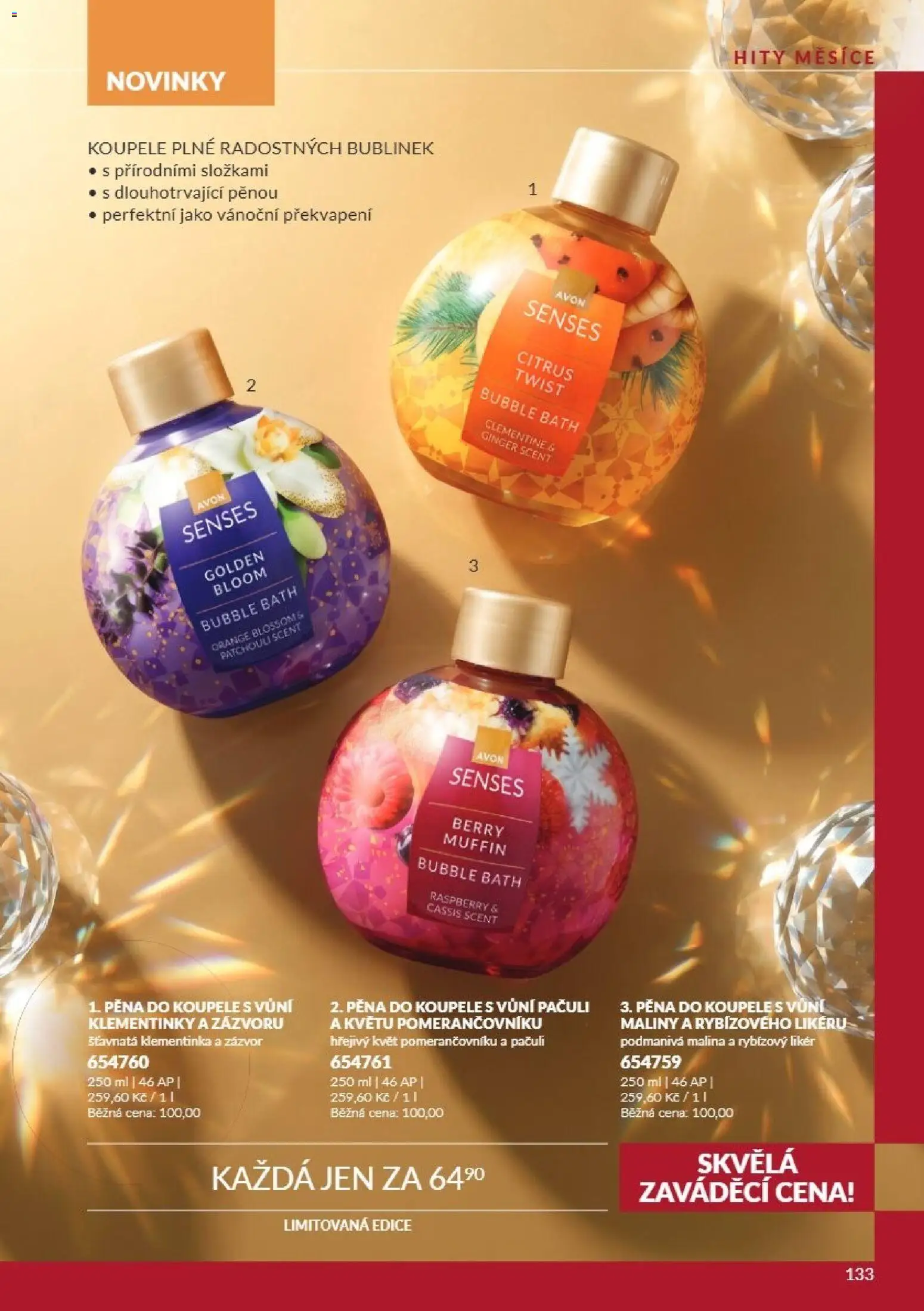 Avon Katalog 11/2026 od 01.11.2026 | Strana: 133 | Produkty: Likér, Maliny, Zázvor, Pěna
