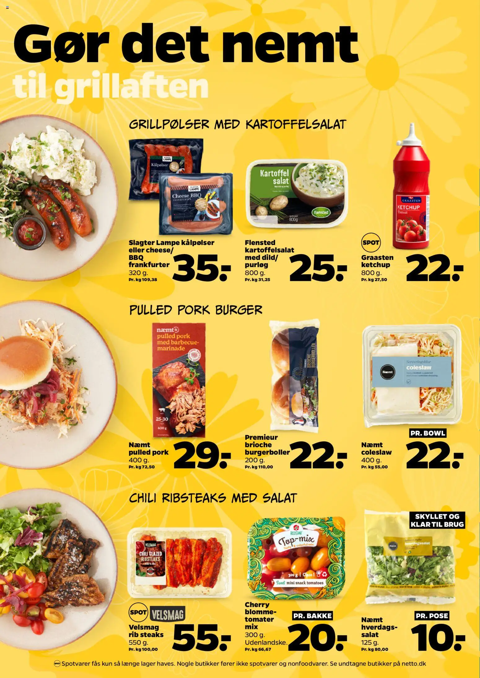 Netto tilbudsavis – gyldig fra 01/08/2026 | Side: 3 | Produkter: Salat, Lampe, Burgerboller, Cherry