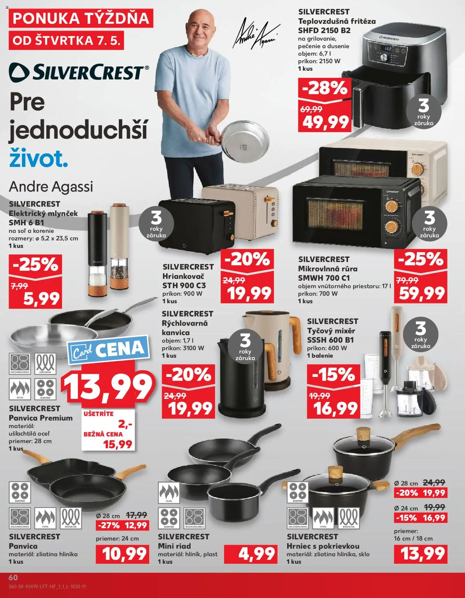 Nové Kaufland akcie – leták je platný od 07.05.2026 | Strana: 60 | Produkty: Fritéza, Teplovzdušná frítéza, Rúra, Mixér