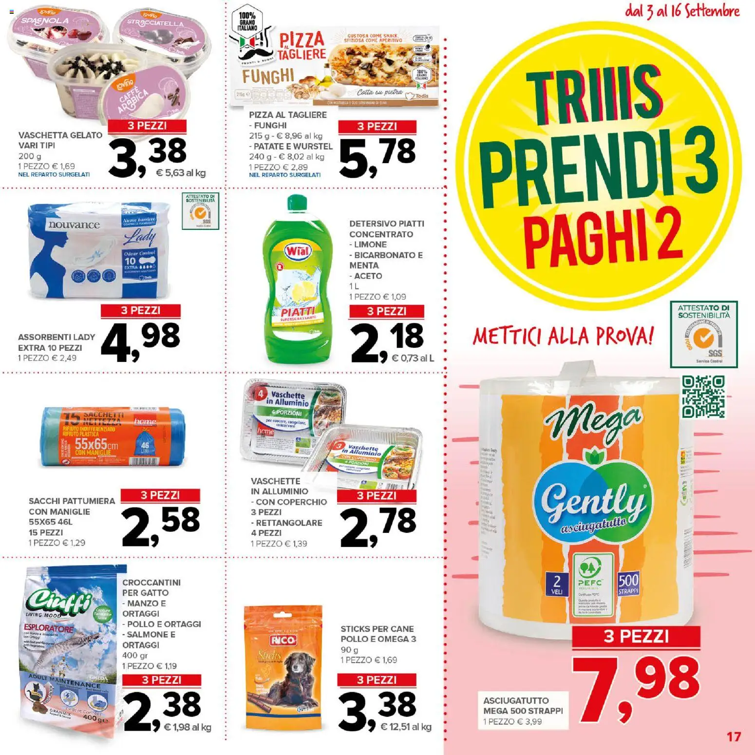 Volantino Todis del 03/09/2026 | Pagina: 17 | Prodotti: Manzo, Patate, Menta, Omega 3
