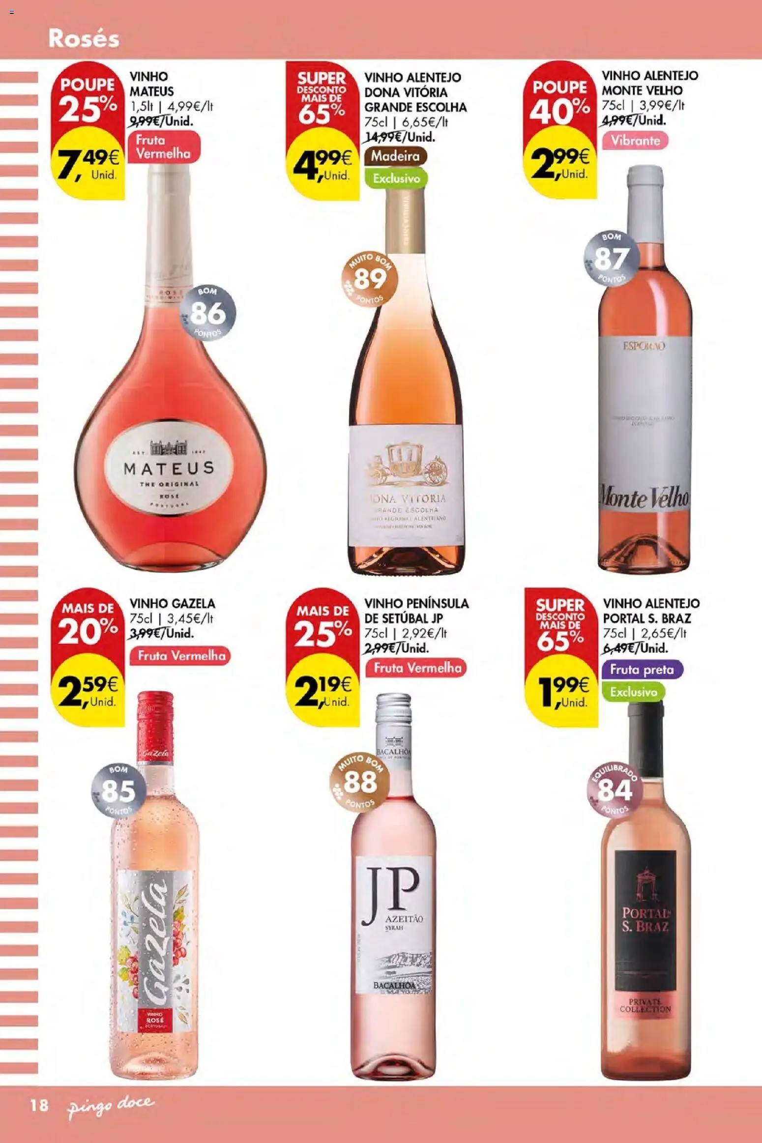 Pingo Doce Folheto Vinhos Frescos Açores │ válido de 02/07/2026 | Página: 18 | Produtos: Vinho