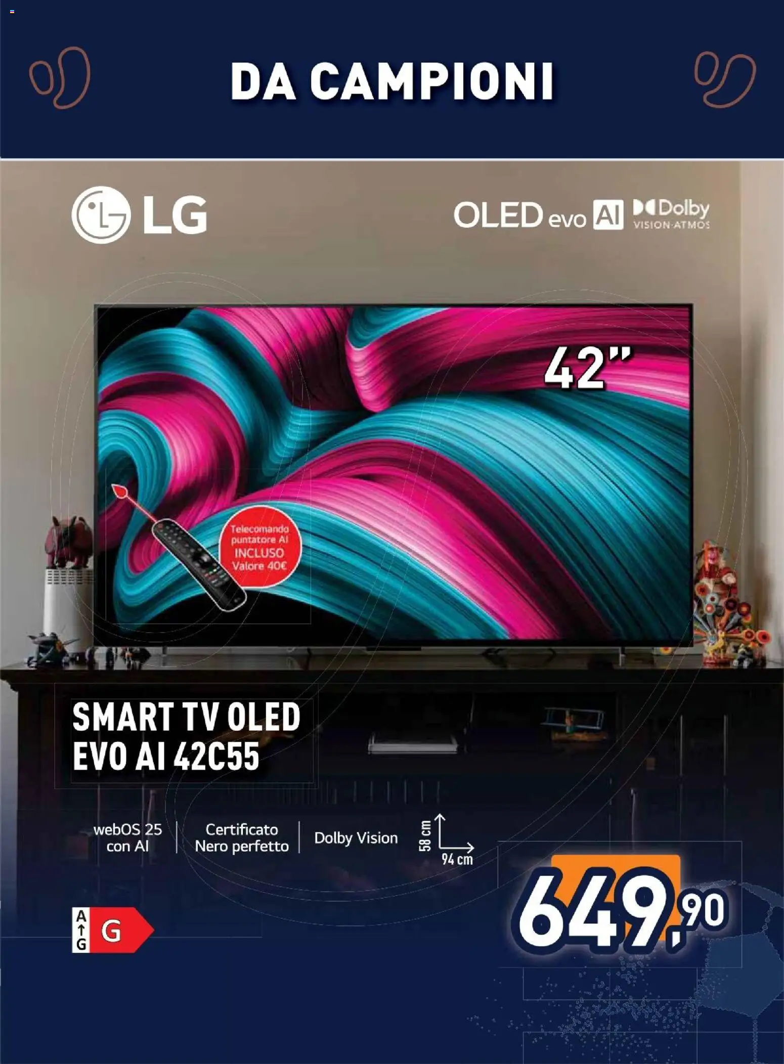 Volantino Unieuro del 11.06.2026 | Pagina: 7 | Prodotti: Telecomando, smart TV, TV