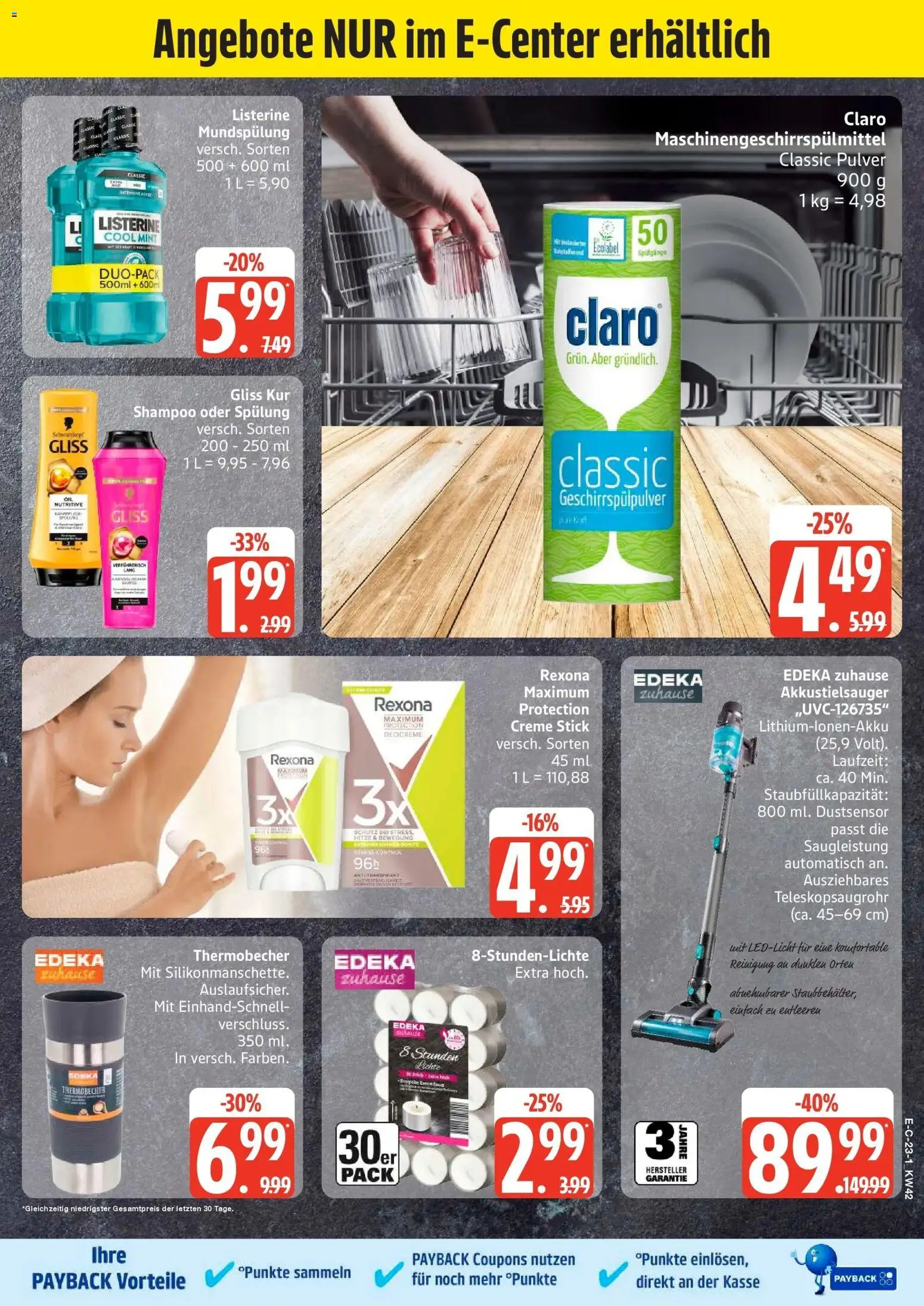 Edeka Prospekt Tostedt (ab 12.10.2026) » Angebote Online | Seite: 33 | Produkte: Shampoo, Spülung, Creme, Listerine