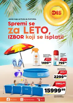 DIS katalog Spremi se za leto - pregled DIS kataloga - važi od 15.06.2026