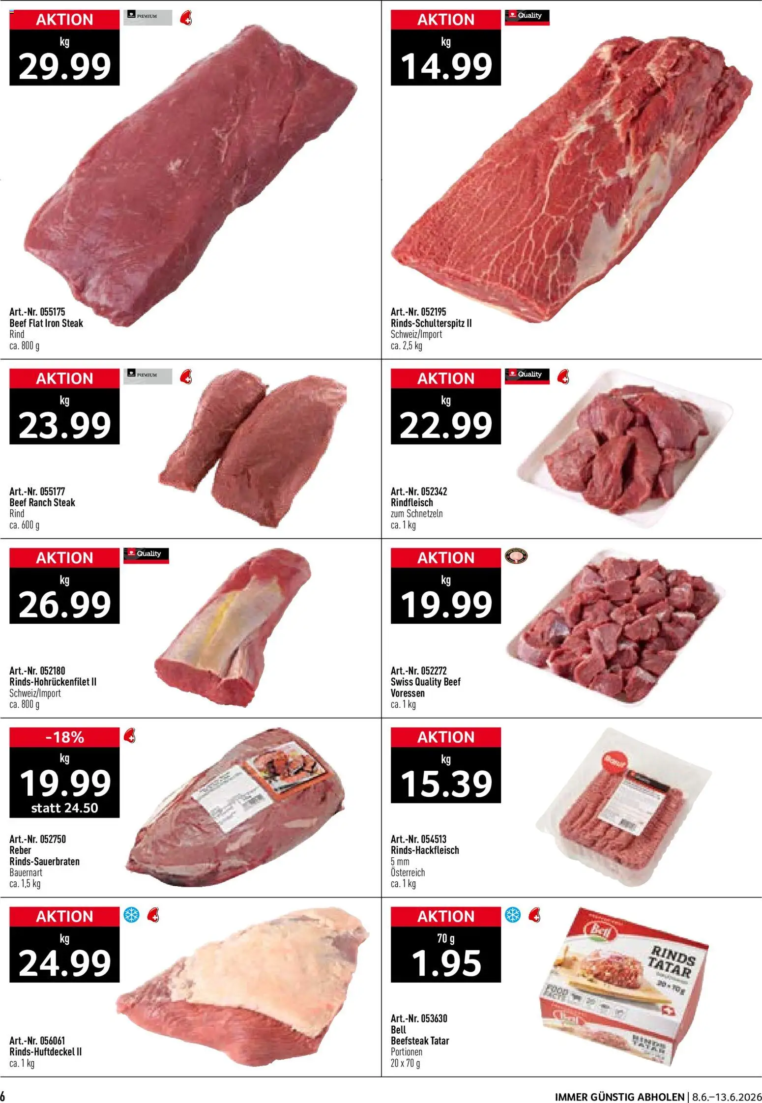 Prodega aktionen – gültig ab 08.06.2026 | Seite: 6 | Produkte: Rindfleisch