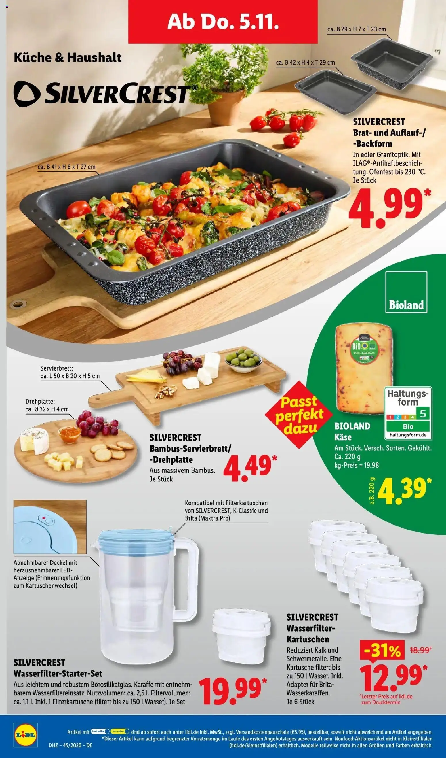 Lidl Prospekt Mahlow (ab 02.11.2026) zum Blättern » Angebote | Seite: 54 | Produkte: Adapter, Käse, Küche, Kalk