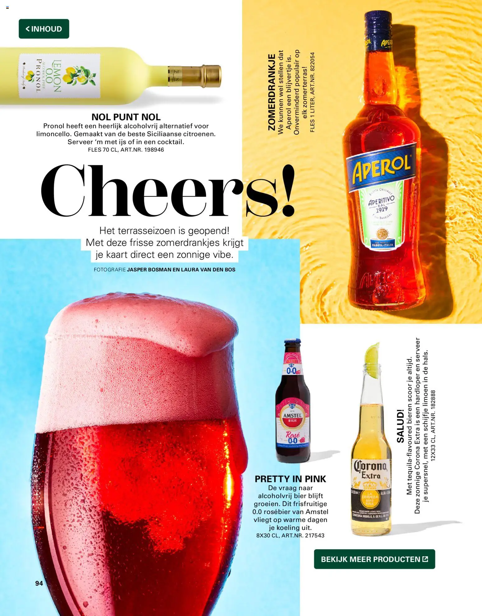 {H1} | Pagina: 94 | Producten: Limoen, Kaart, Bier, Fles