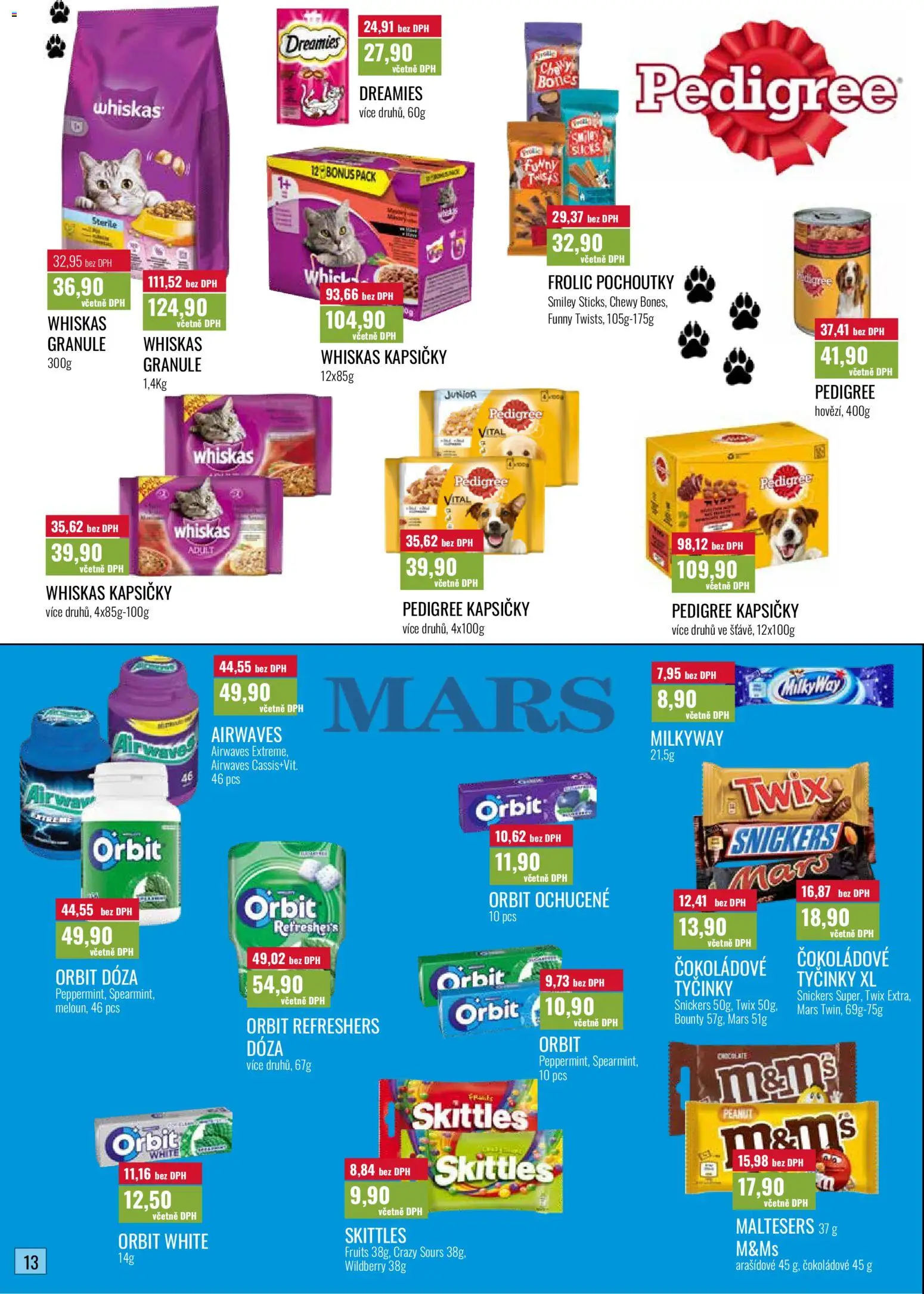 Ratio leták od 01.08.2026 | Strana: 14 | Produkty: Whiskas, Granule, Tyčinky, Pedigree kapsičky