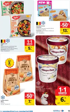 Carrefour folder week 26 - Voorbeeld van een folder van Carrefour, geldig van 24/06/2026 | Pagina: 13 | Producten: Room, Maïs, Groenten, Pot