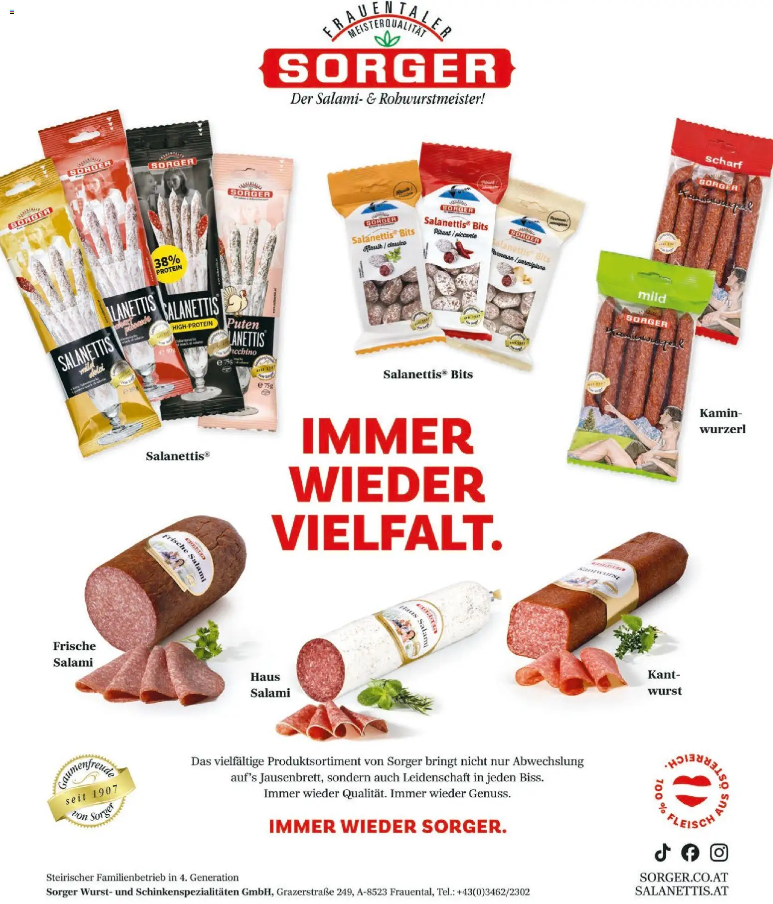 Sutterlüty Sommer 2026 gültig ab 21.10.2026 | Seite: 69 | Produkte: Wurst, Salami