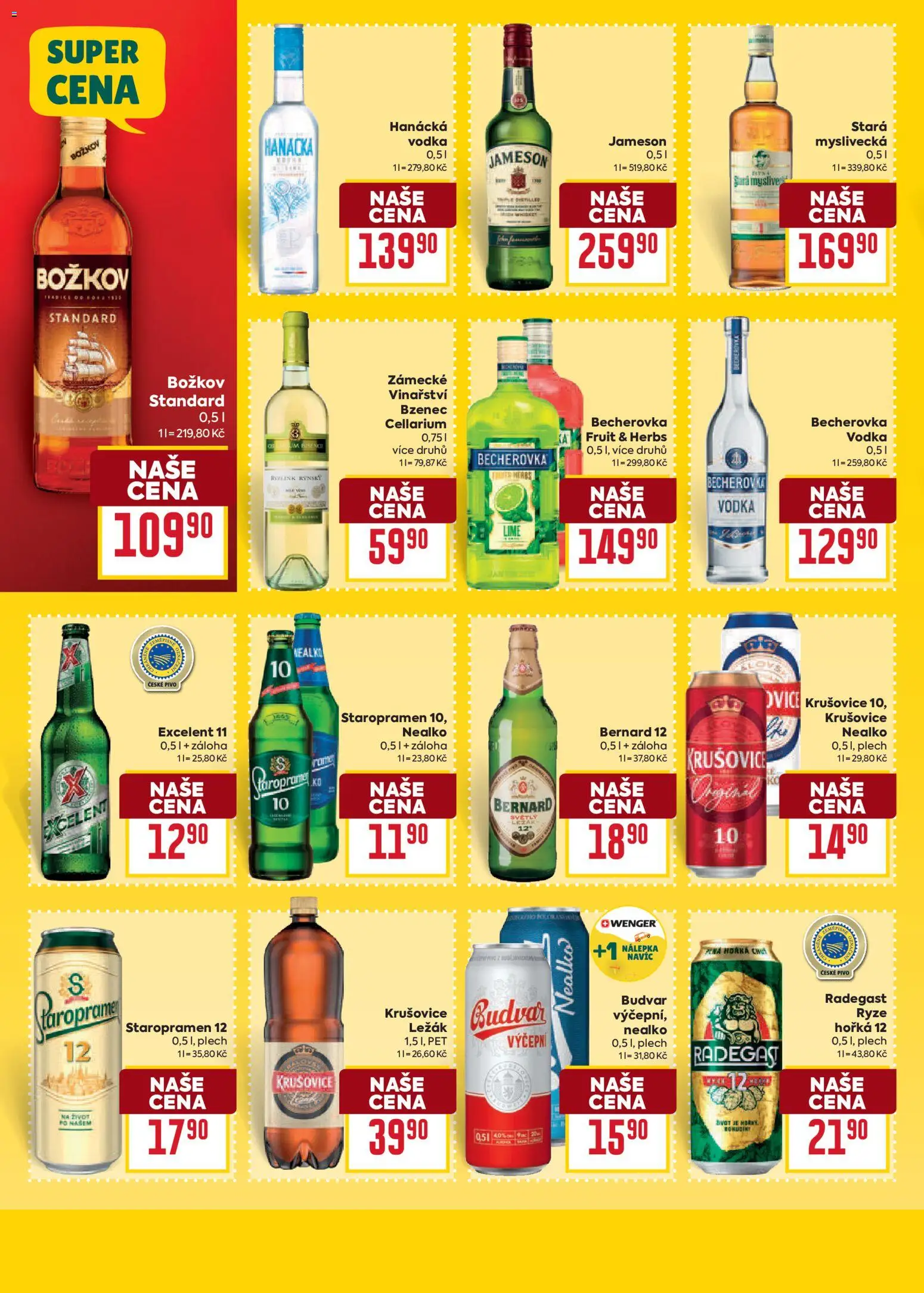 Billa Velký leták od 20.05.2026 | Strana: 24 | Produkty: Staropramen, Bernard, Radegast, Becherovka