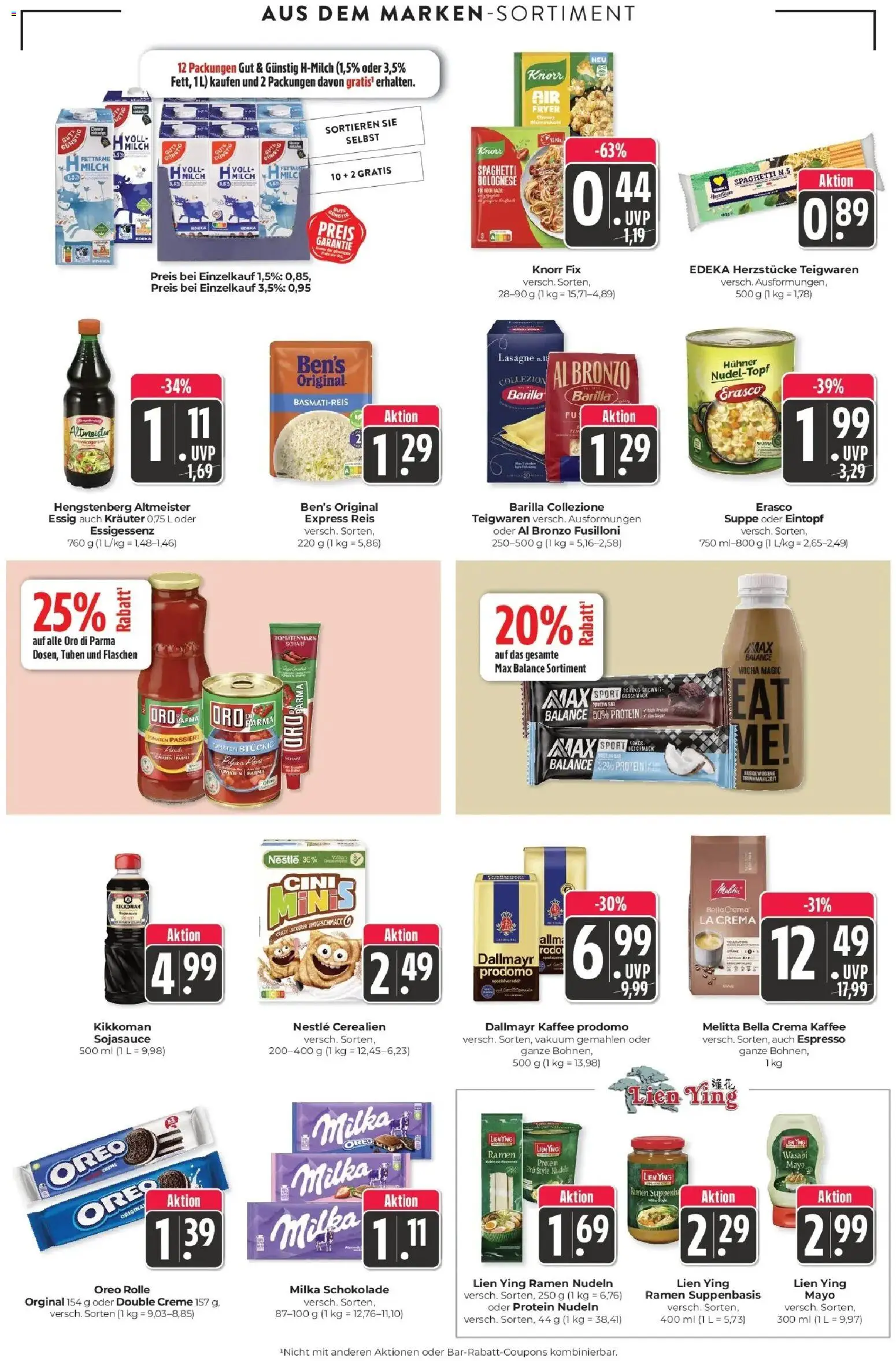 Edeka Prospekt Schliengen (ab 31.08.2026) » Angebote Online | Seite: 13 | Produkte: Melitta, Milch, Knorr, Milka