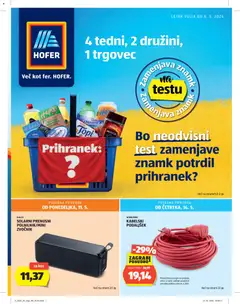 Hofer Katalog - Pregled kataloga iz trgovine Hofer SI, vrijedi od 06.05.2026