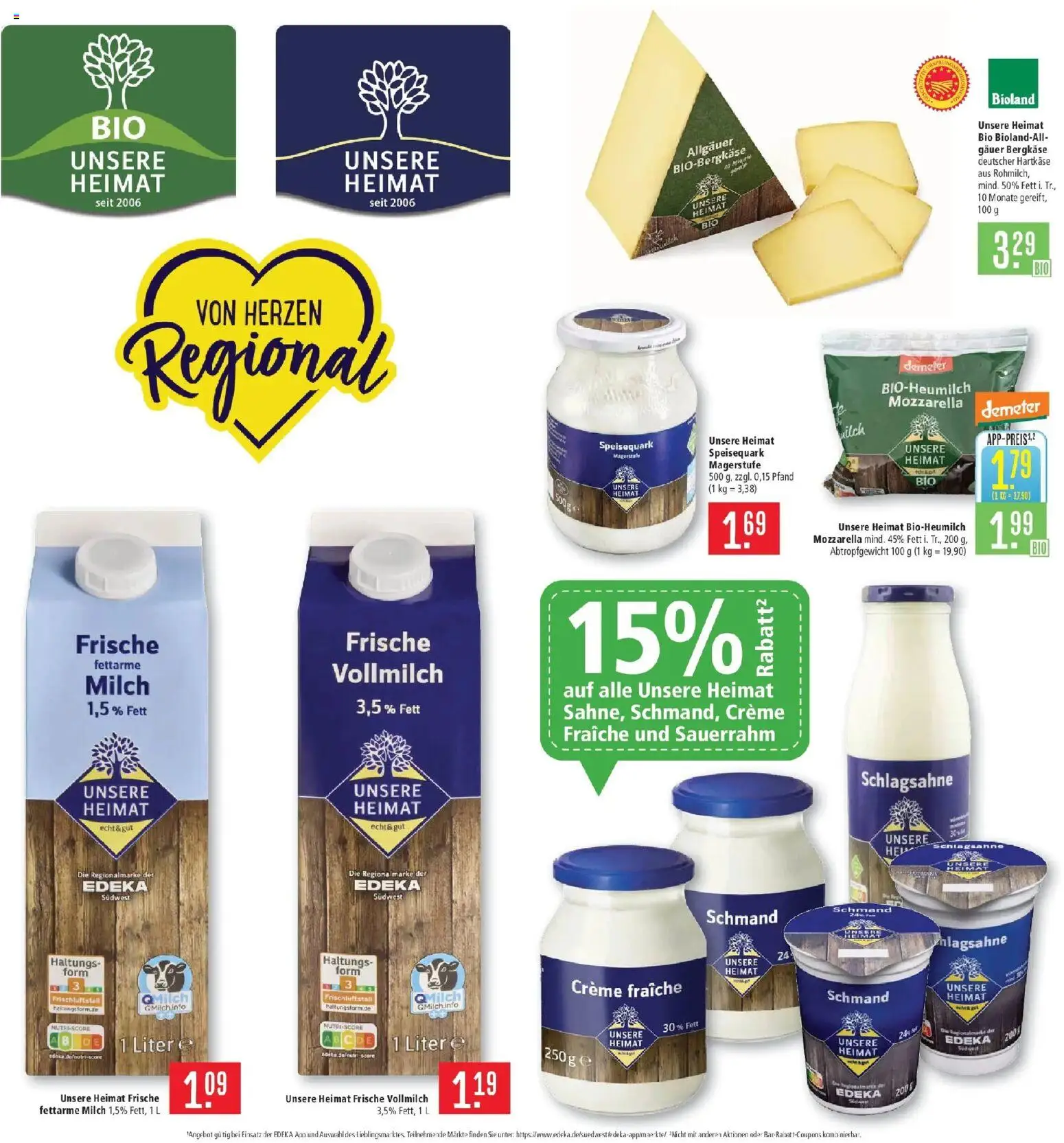 Marktkauf Prospekt Heidenheim (ab 07.09.2026) » Angebote online | Seite: 7 | Produkte: Schlagsahne, Milch 1,5%, Creme, Sauerrahm