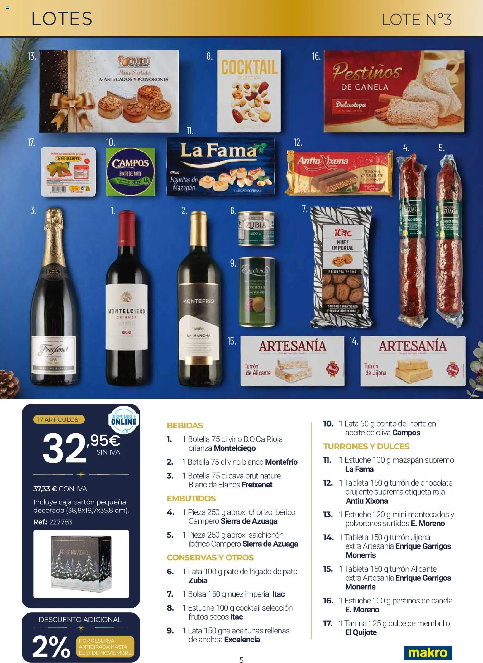 Makro Lotes y Cestas Navidad Centro │ válido desde el 03/09/2026 | Página: 5 | Productos: Vino blanco, Hígado, Pato, Caja