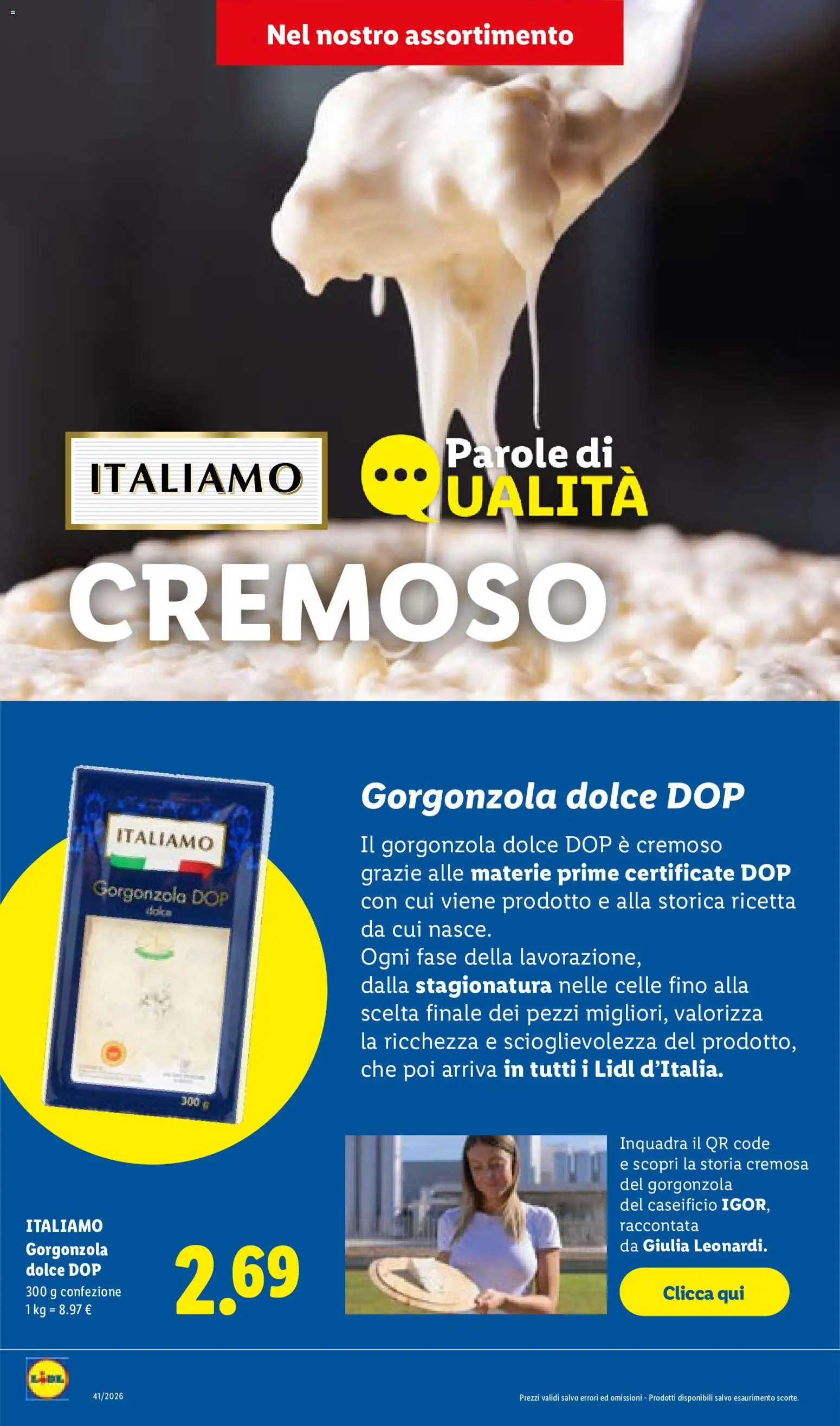 Volantino Lidl del 08/10/2026 | Pagina: 48 | Prodotti: Gorgonzola