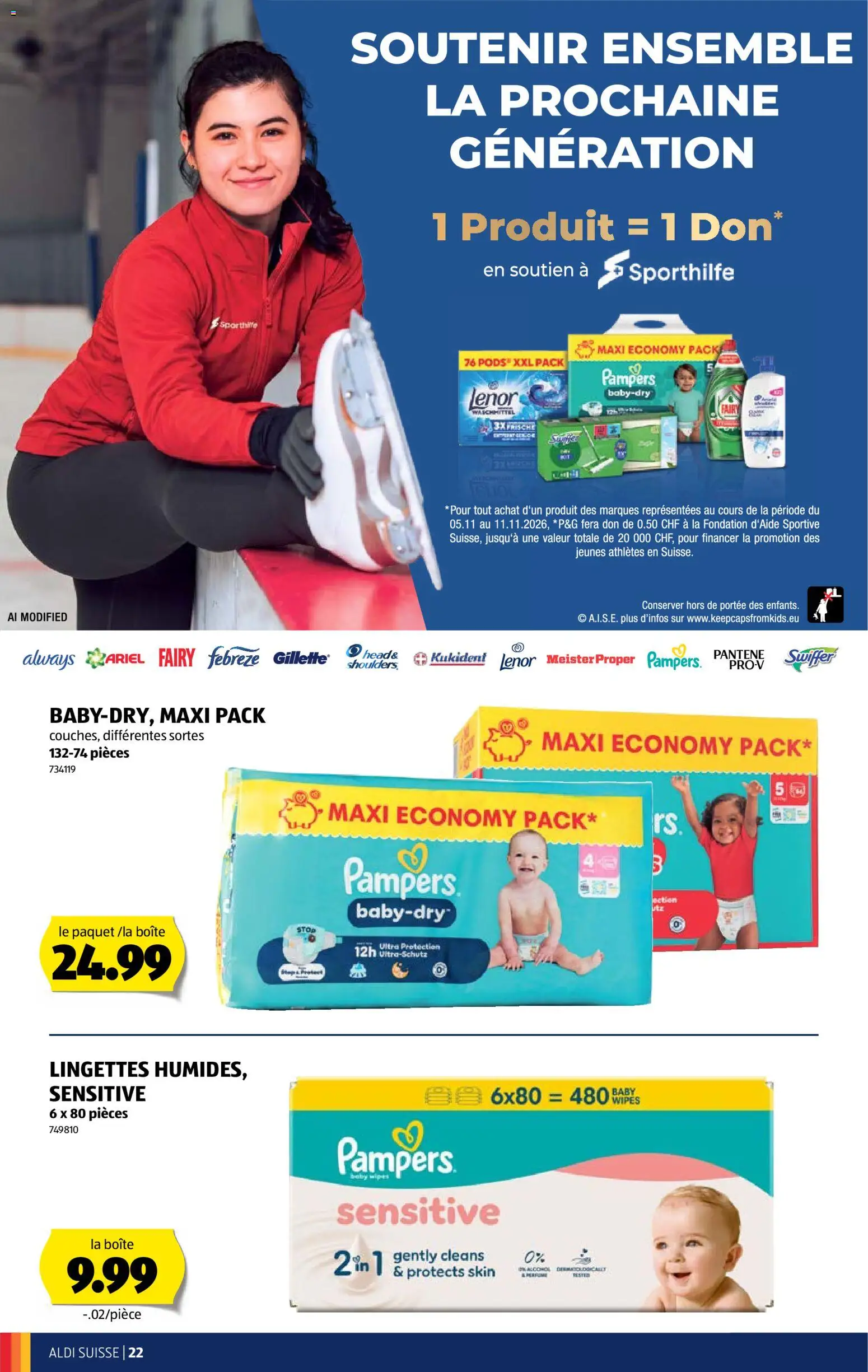 Aldi aktionen FR – gültig ab 05.11.2026 | Seite: 22 | Produkte: Pampers