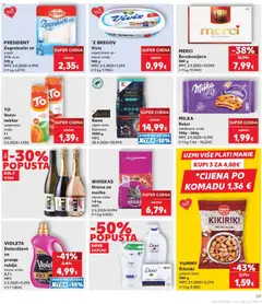 Kaufland HR akciós újság - amely érvényes a következő dátumtól: 2026.10.14. | Oldal: 39 | Termékek: Merci, Dove, Président, Whiskas