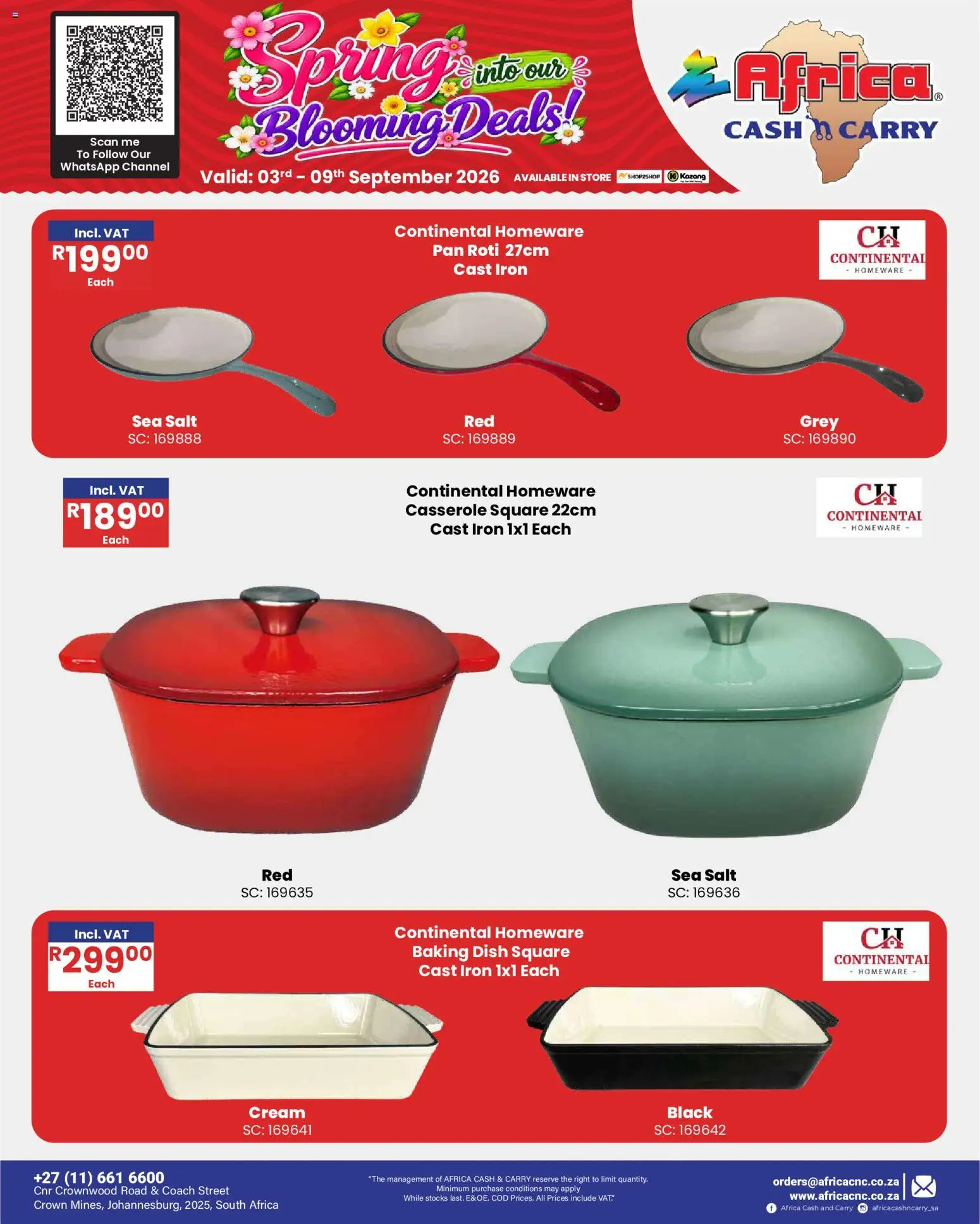 New Africa Cash & Carry catalogue – valid from 03/09/2026 | Page: 47 | Products: Iron, Cream, Salt