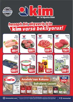 20 Ağustos 2026 tarihinden itibaren geçerli olan Kim Market kataloğu önizlemesi